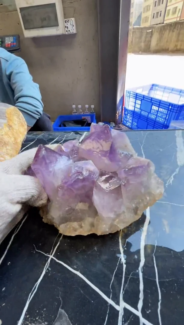 【闪购商品】水晶原石未镶嵌天然紫水晶原石摆件拍3单99发1
