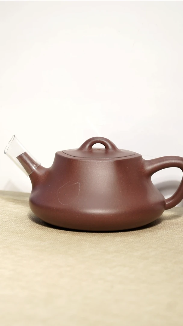 茶壶底槽青六方柱瓢200毫升瑕疵壶