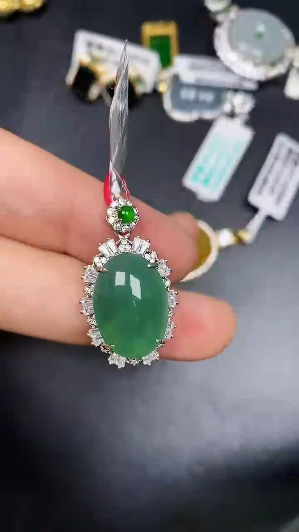 银S925镶嵌戒指翡翠1590