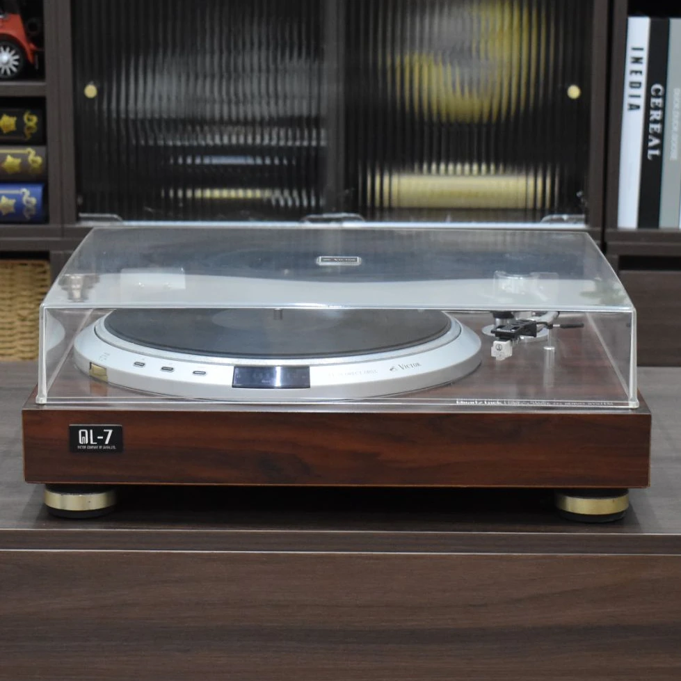 二手原装日本进口VICTOR/胜利 QL-7狗仔麦直驱发烧黑胶机复古
