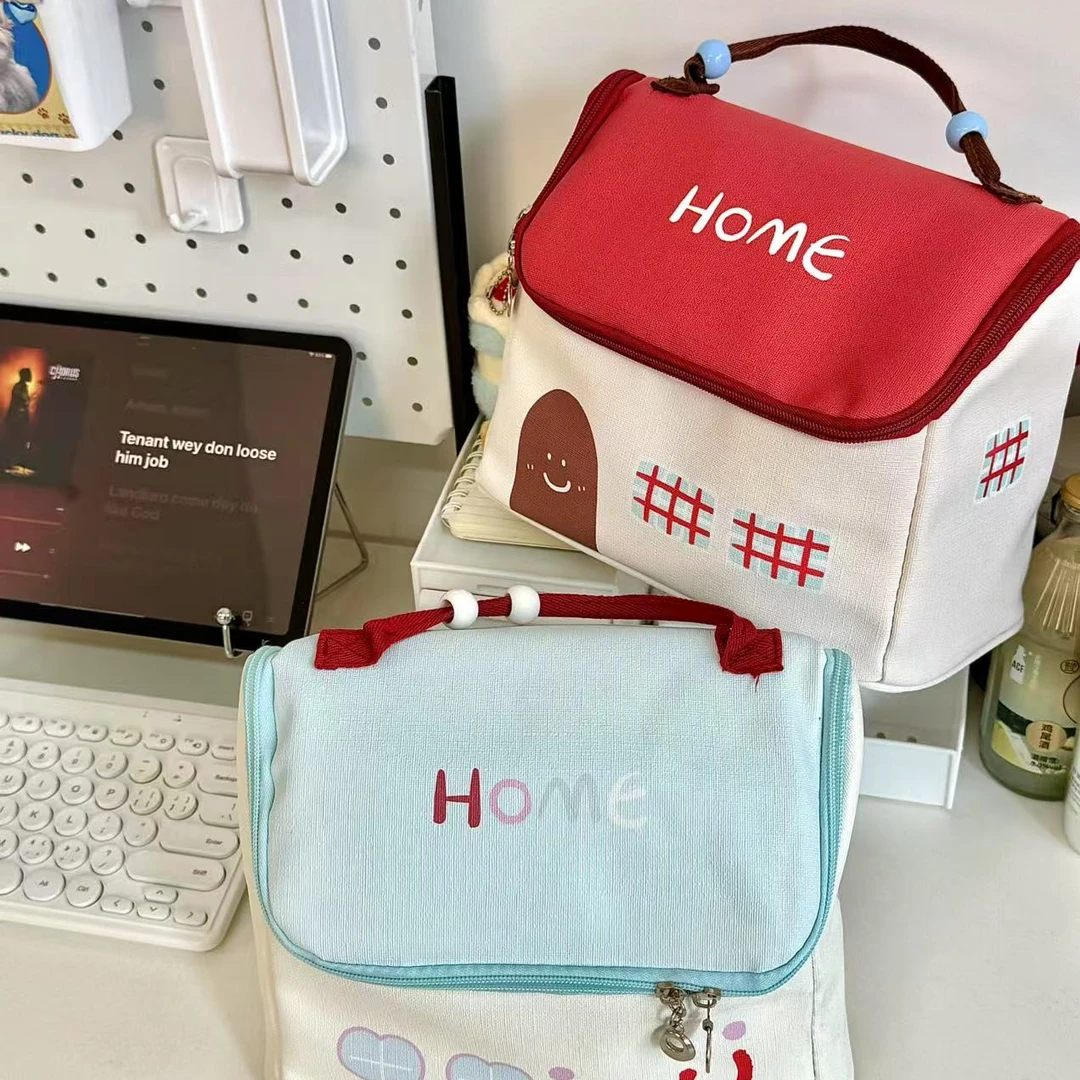 【小楠专属】可爱卡通大容量旅行便携小房子化妆包整理收纳洗漱包