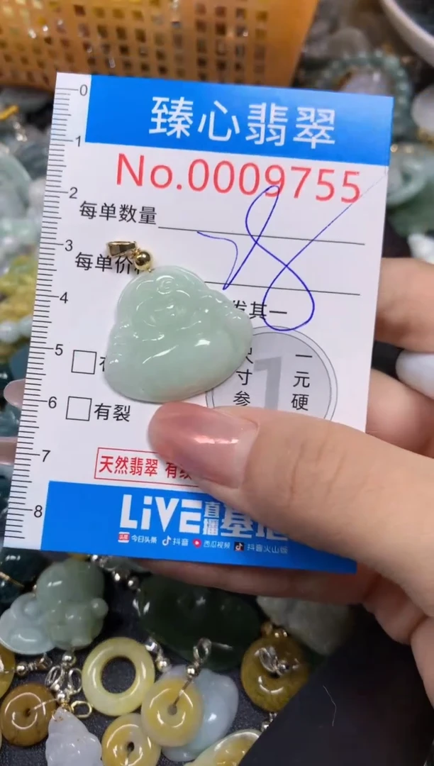 【闪购商品】翡翠颈饰未镶嵌含绳0009755