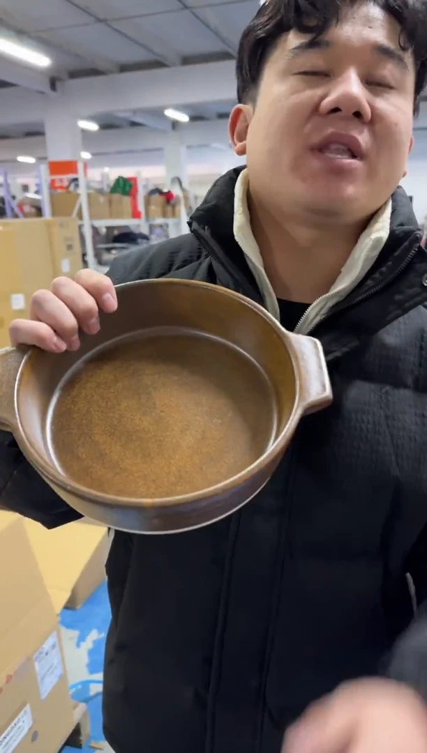 Hg-3信乐烧21cm烧烤锅