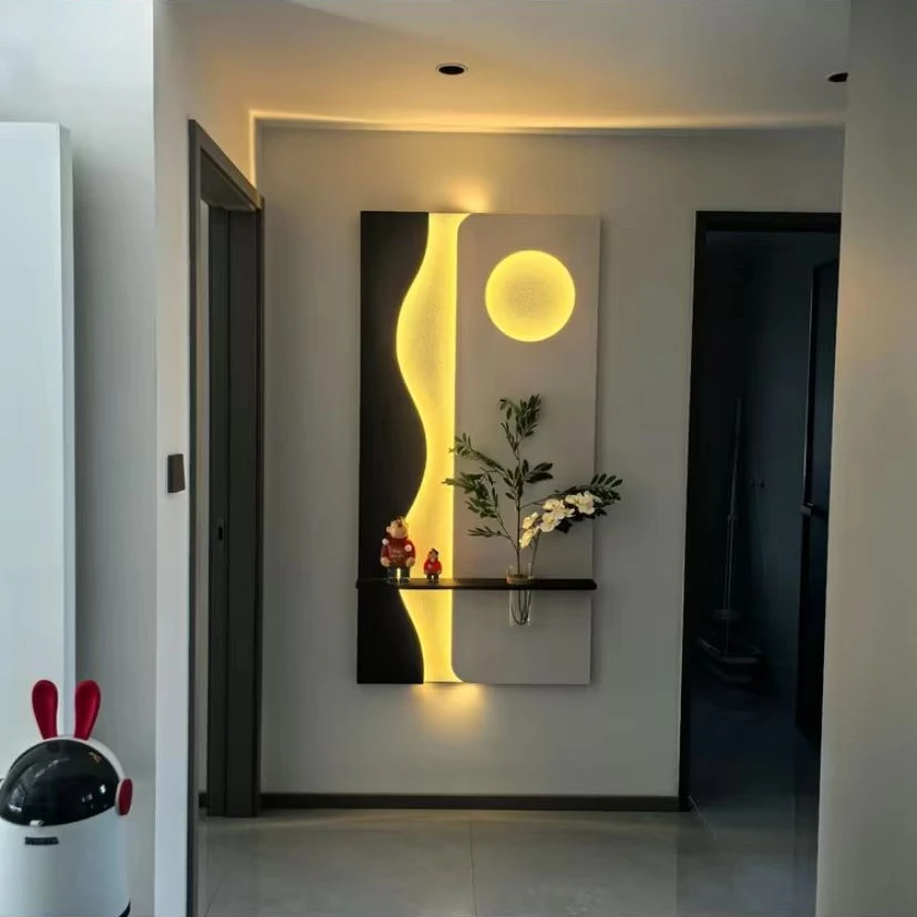 水培绿植砂岩立体壁画客厅餐厅玄关装饰画