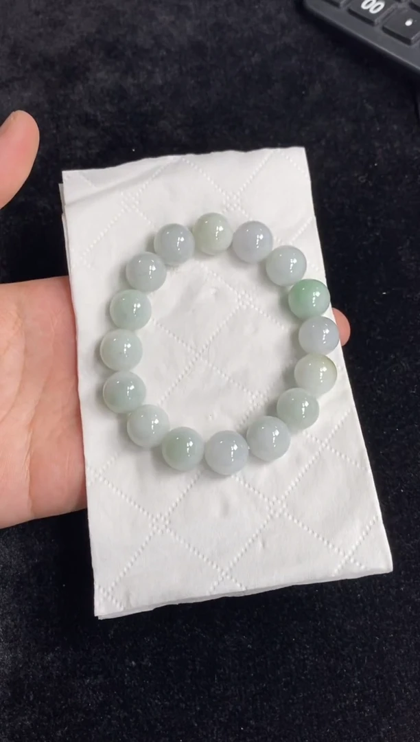 未镶嵌手串翡翠53号链接天然缅甸A货翡翠一物一证