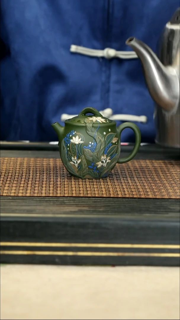 【闪购商品】紫砂茶壶43见物 民国绿
