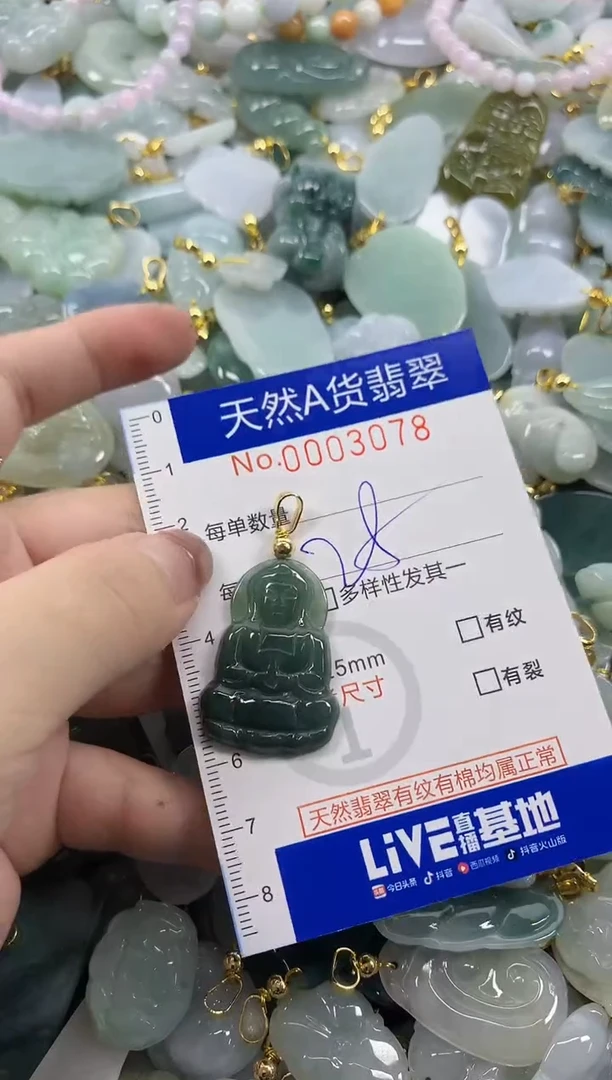 颈饰未镶嵌翡翠天然A货翡翠