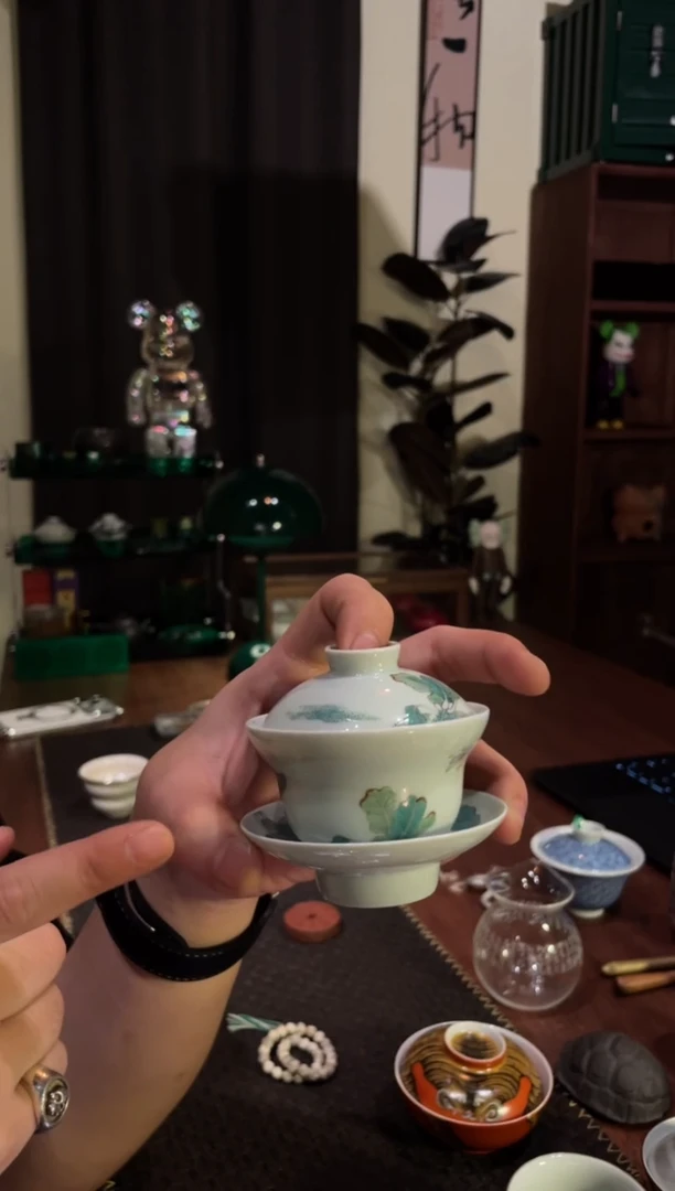 白菜三才葫芦盖碗..
