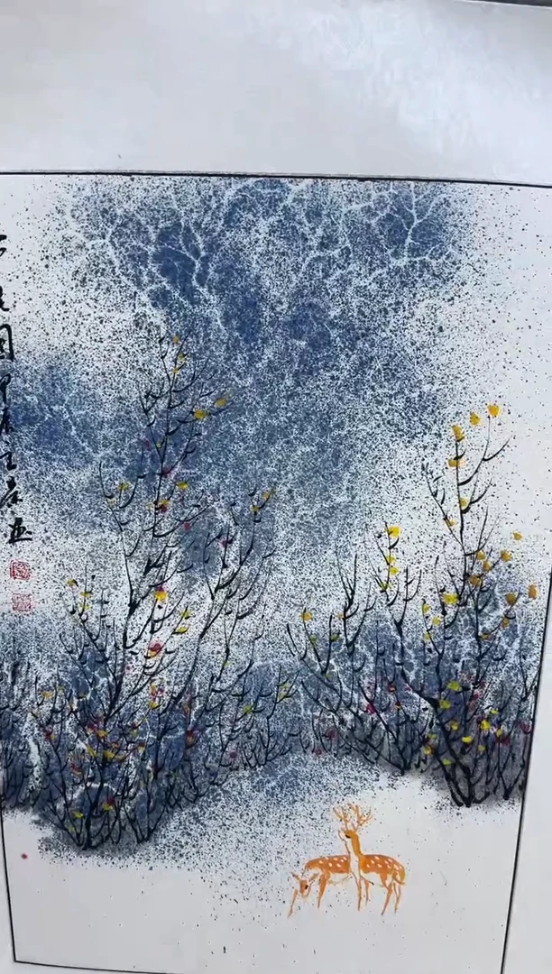 国画刘立荣亲笔绘画手绘作品D6