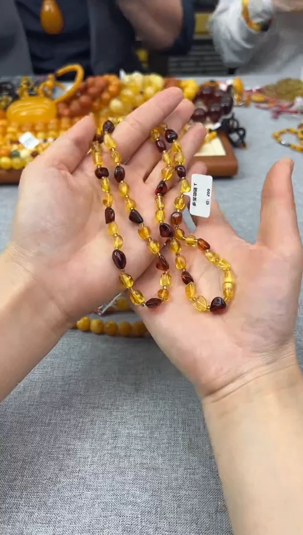 【闪购商品】琥珀颈饰未镶嵌37秒拍号