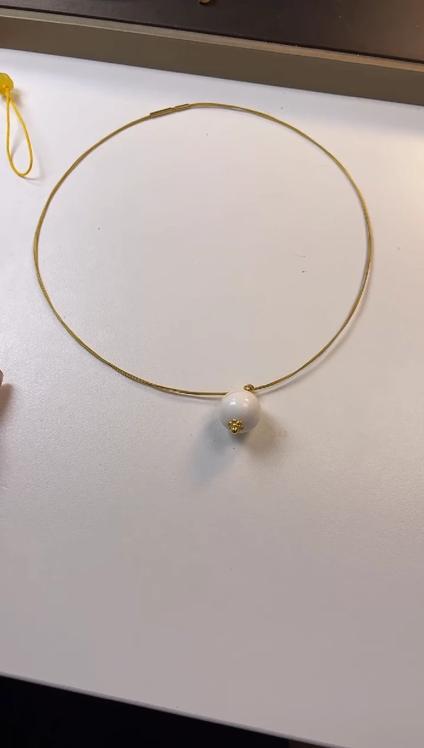 大金丝贝珐琅项坠