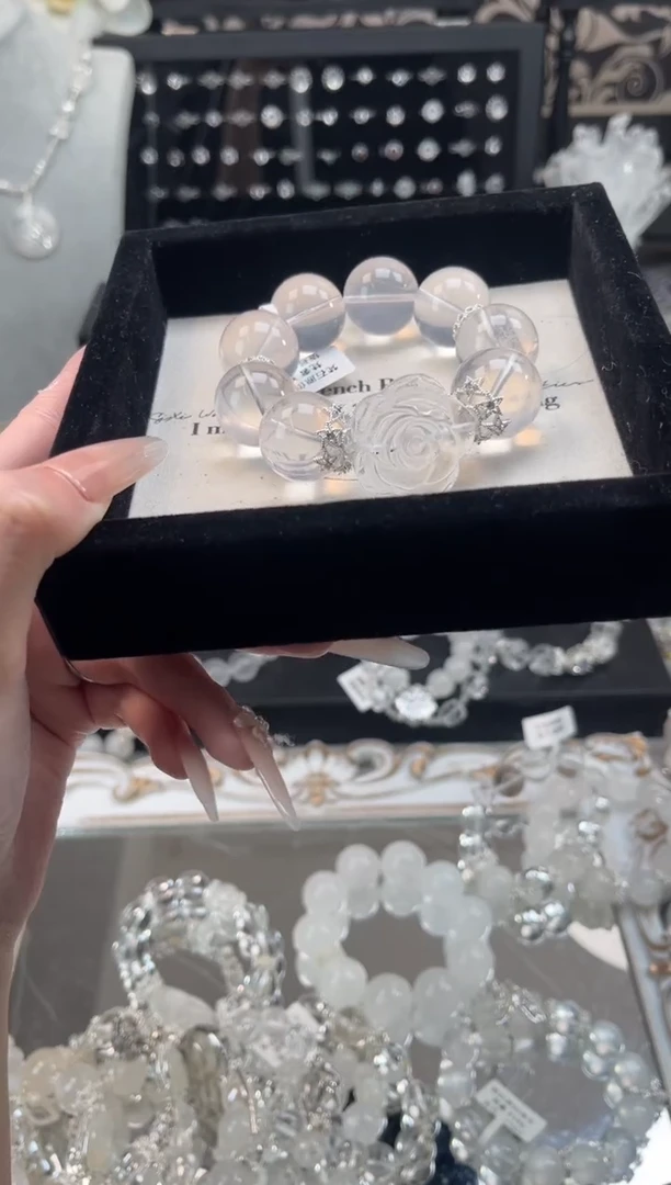 【闪购商品】烟晶手链银S925镶嵌天然水晶 多样性发货