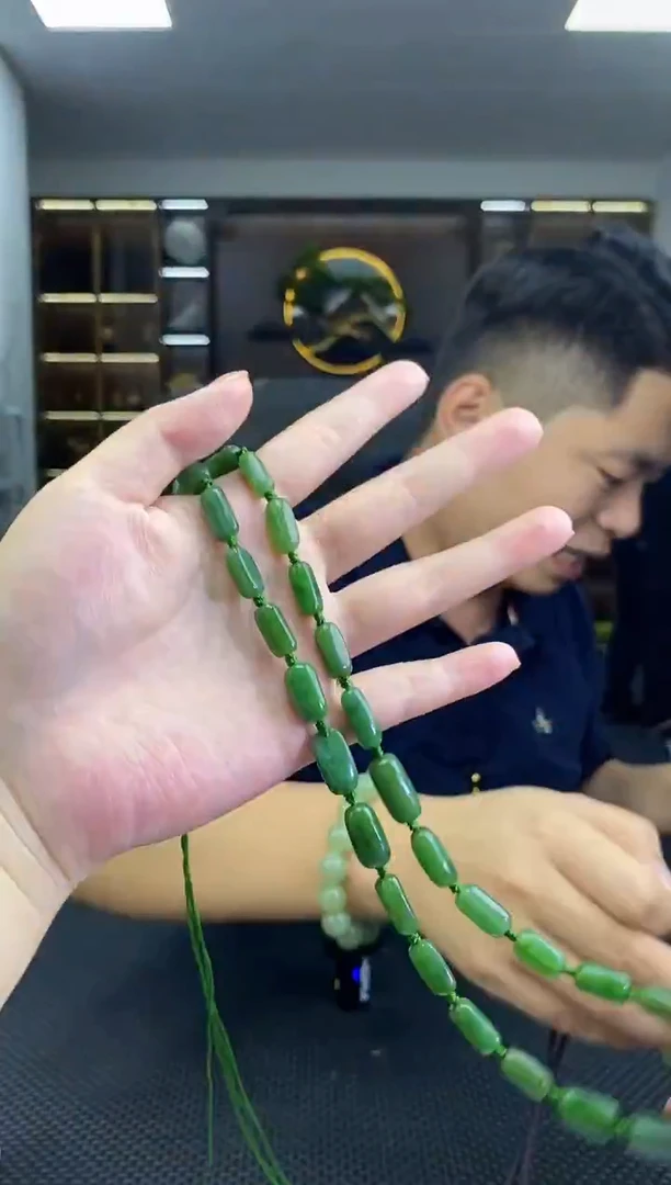 颈饰未镶嵌和田玉随型链子清货3
