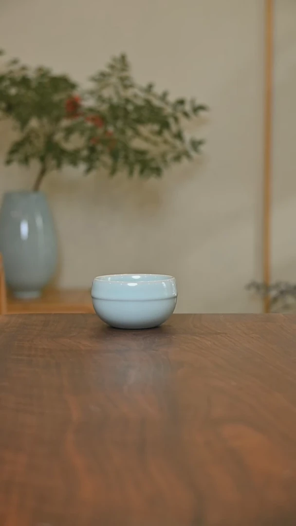 铃铛杯 天青 微瑕 朱晓辉款