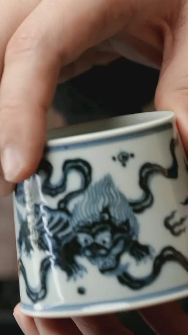 【闪购商品】紫砂茶壶五堂 双狮威士忌杯（摹古）