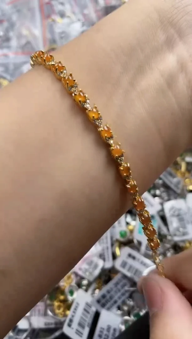 翡翠戒指银S925镶嵌8888     9