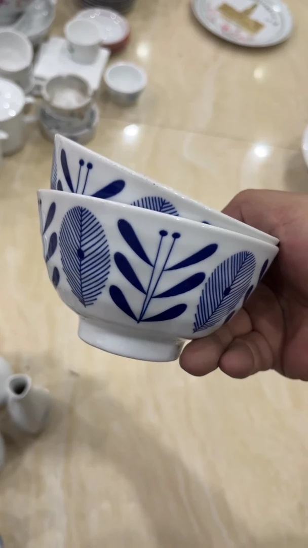 2个11.5尺码湖南醴陵釉下五彩陶瓷