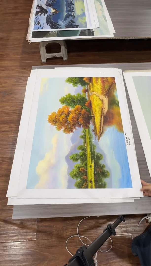 油画【84号】约90*60cm丨朝鲜原创纯手绘孤品油画丨顺丰包邮