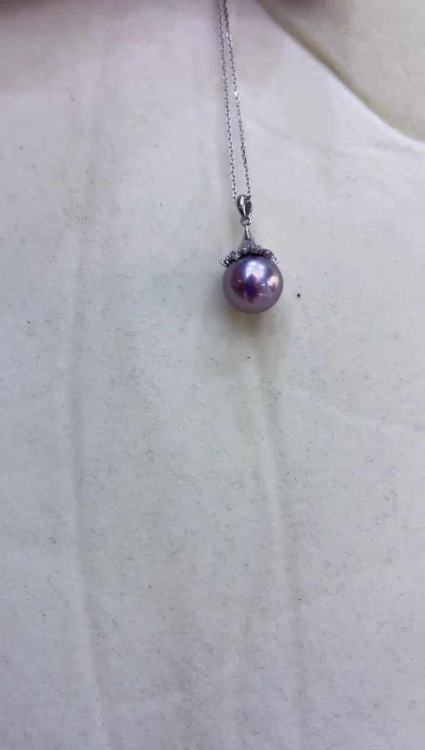 【闪购商品】淡水珍珠颈饰银S925镶嵌吊坠