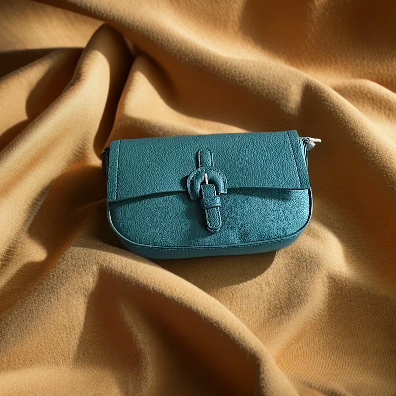 百搭头层牛皮休闲轻奢女士新款时尚斜跨包4081