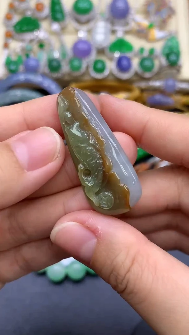 颈饰未镶嵌翡翠45-中国好珍宝