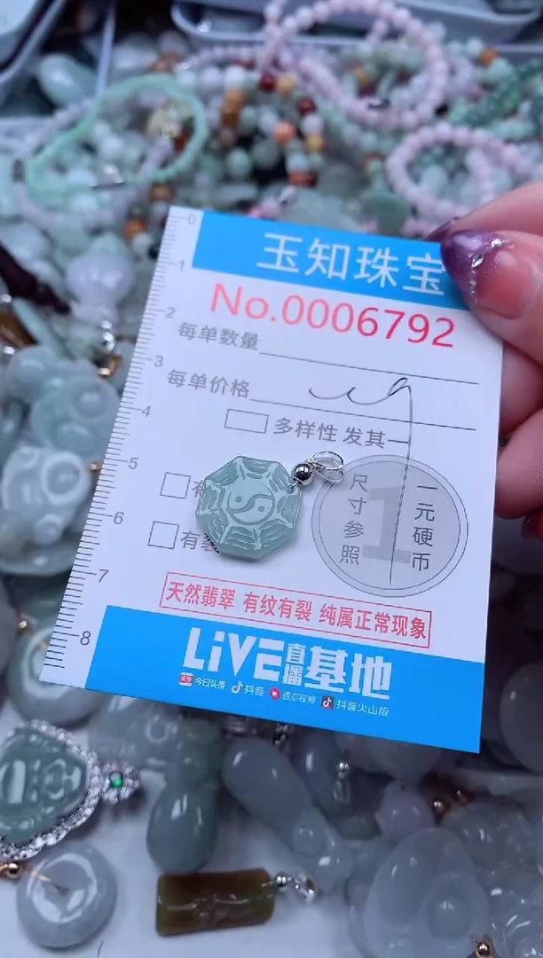 翡翠未镶嵌吊坠(不含链)6792