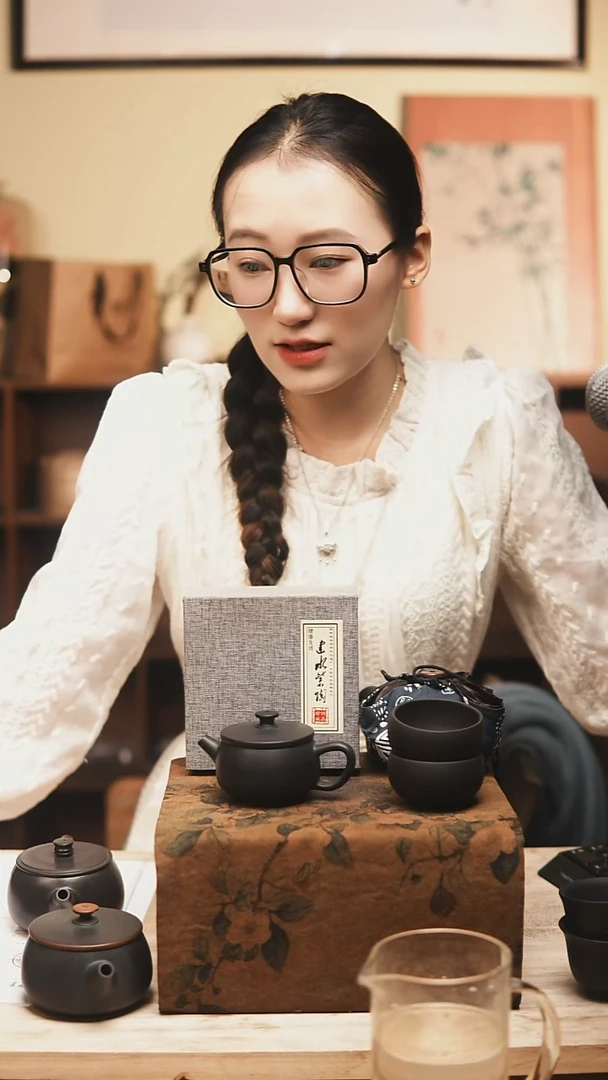 -建水紫陶汉瓦100毫升一壶两杯