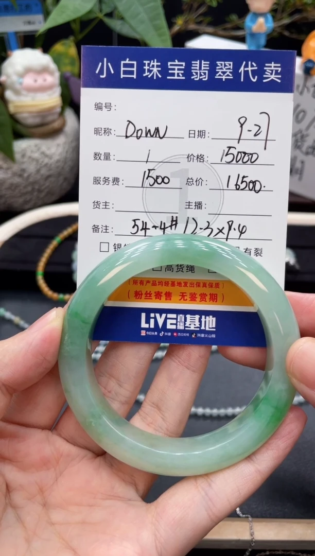 未镶嵌手镯翡翠D****內手镯