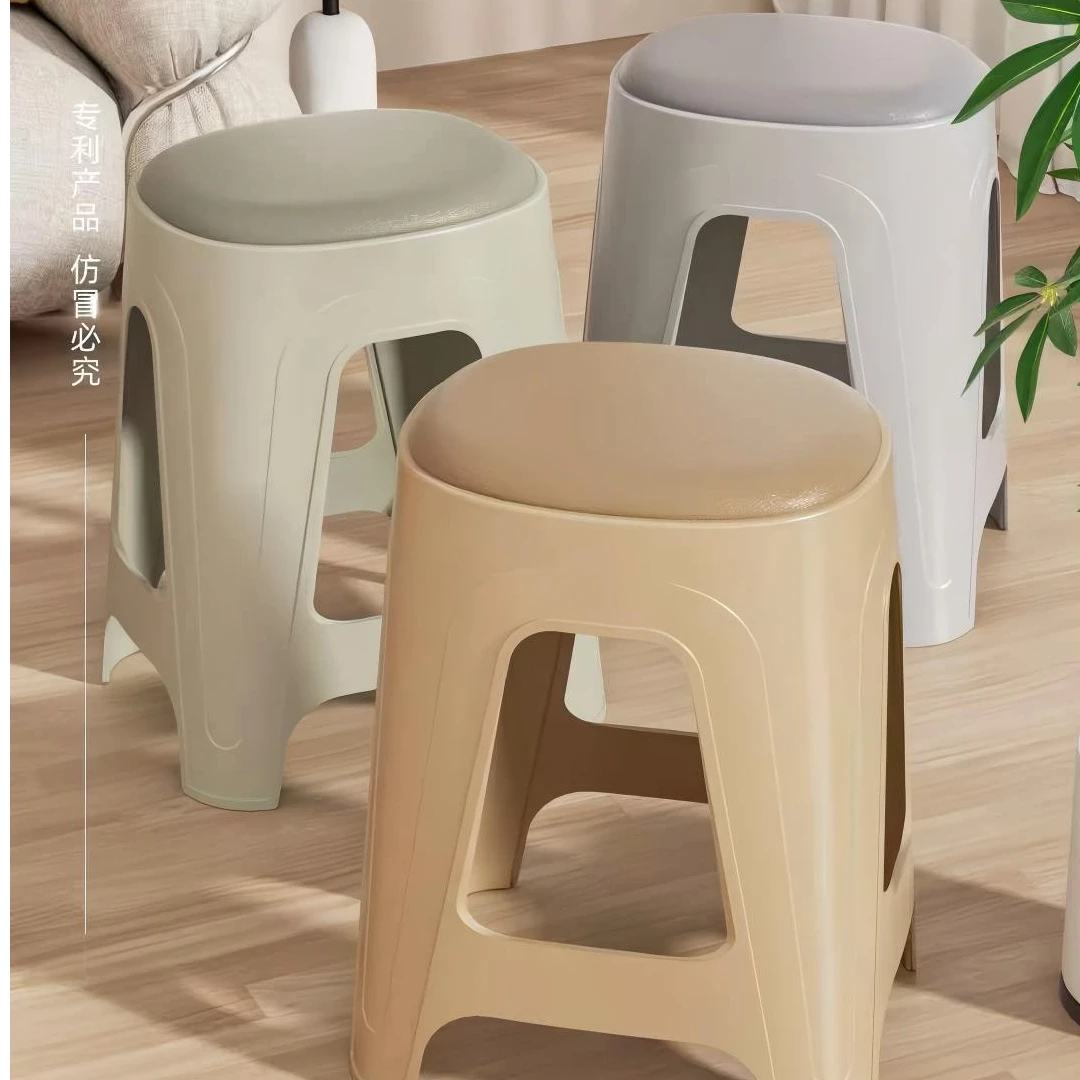 【精品】祥云皮革凳塑料凳凳子板凳浴室2025家用餐桌凳
