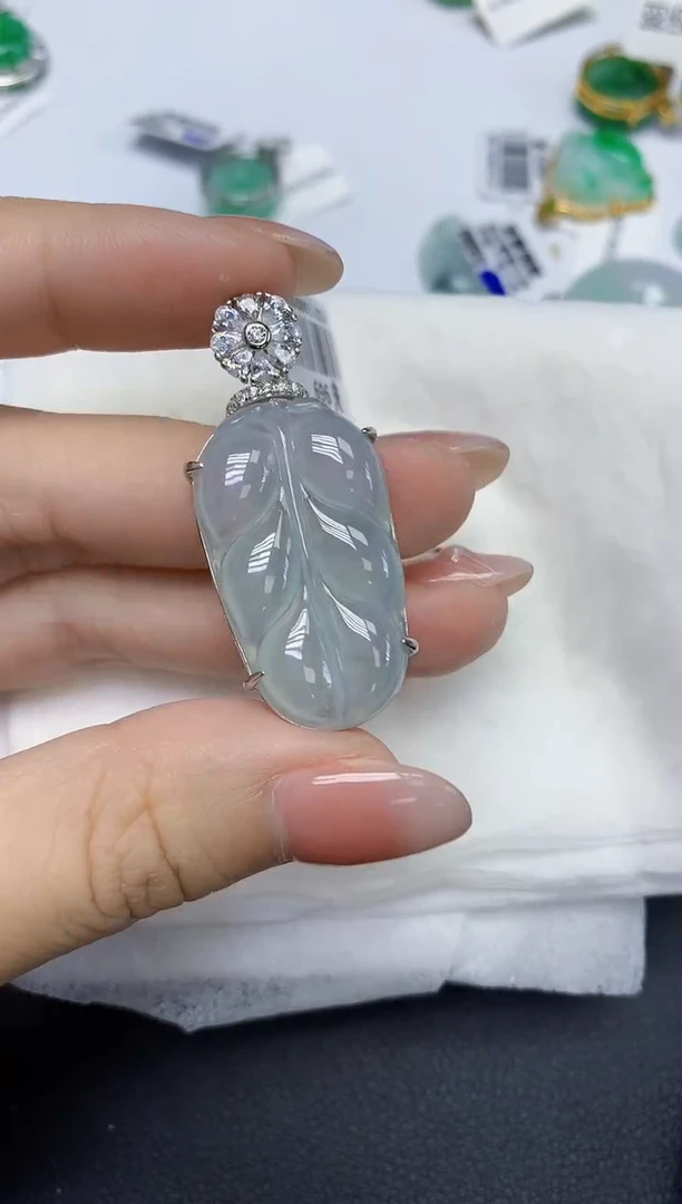 颈饰未镶嵌翡翠天然缅甸翡翠A货多样性发一件