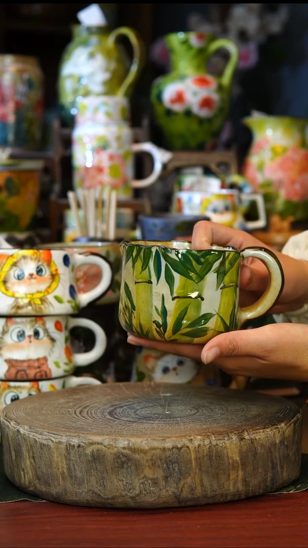 陶瓷170景德镇手工手绘釉下彩