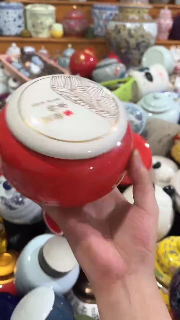 陶瓷茶叶罐密封罐防潮罐陶瓷茶叶罐密封罐防潮罐