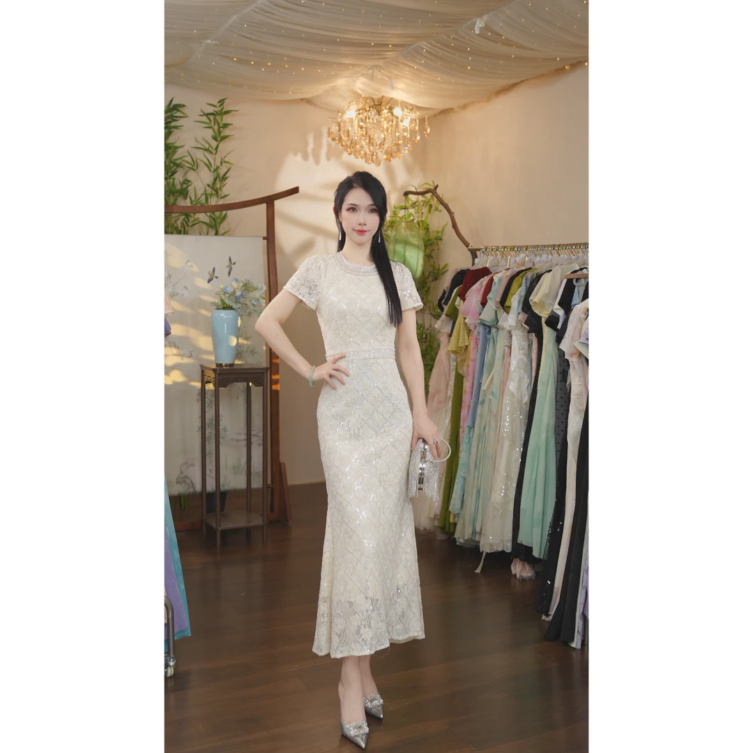 七姐原创-月光倾城-1285 连衣裙（X1190）