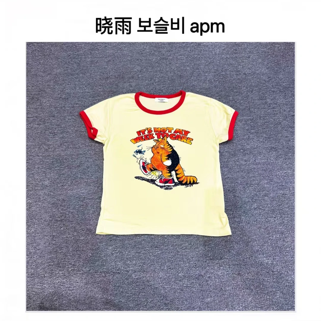 韩国东大门 公鸡/NO退/鞋头老鼠加菲猫T恤休闲服