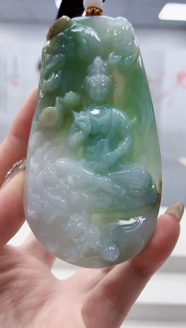 未镶嵌定制翡翠4812jw-毛货挂件47