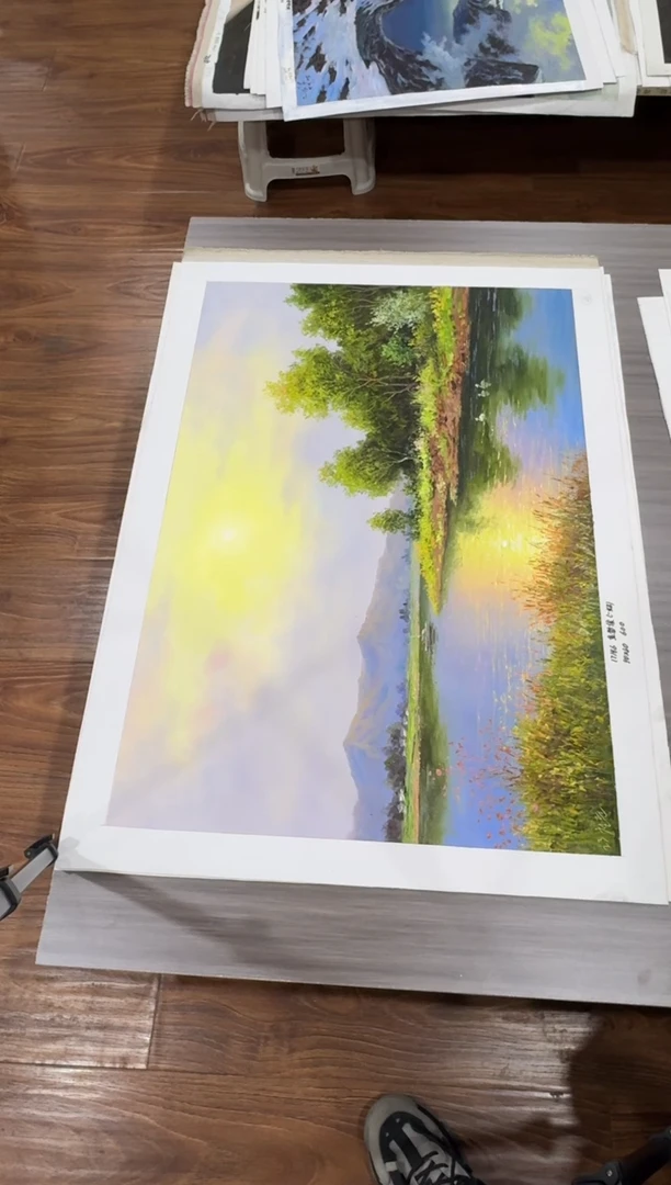 油画【68号】约90*60丨朝鲜原创纯手绘孤品油画丨顺丰包邮