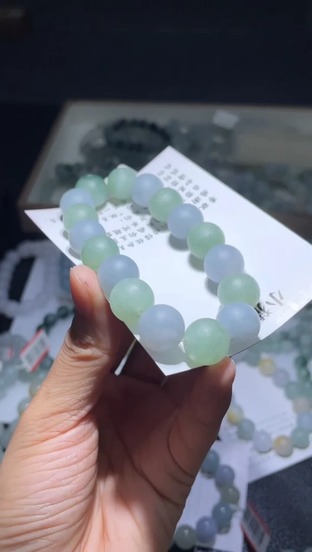 未镶嵌定制翡翠沈*帆翡翠手串
