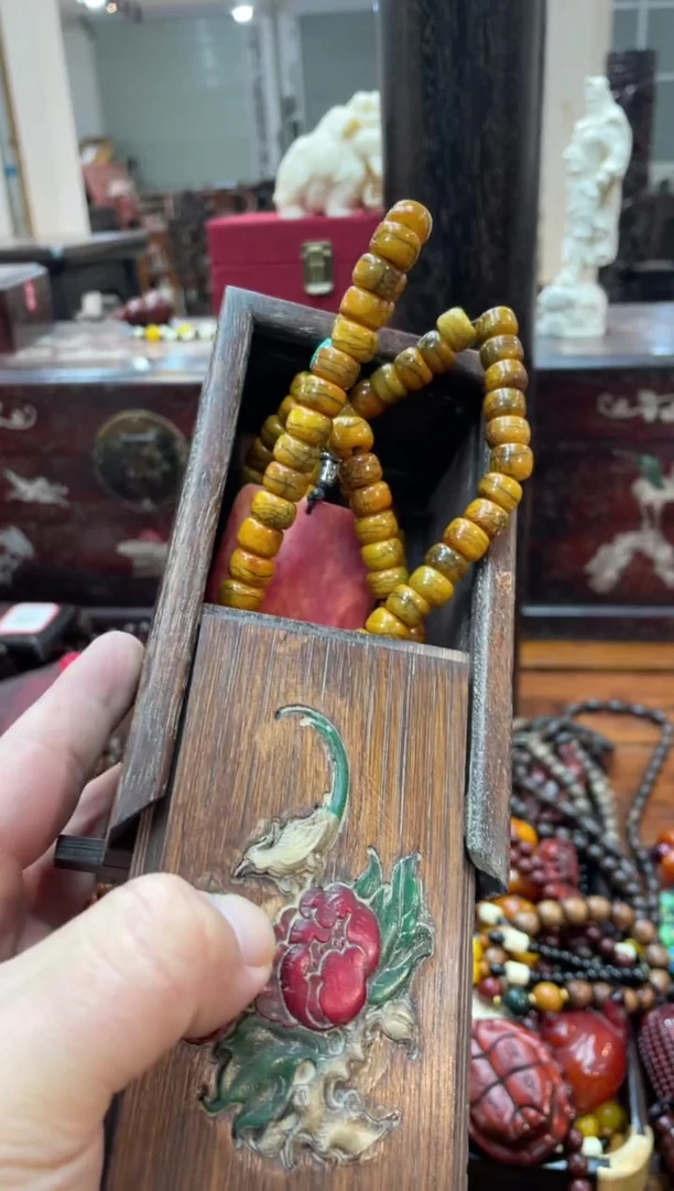 【闪购商品】木12345手持带扳指带花梨木机关盒