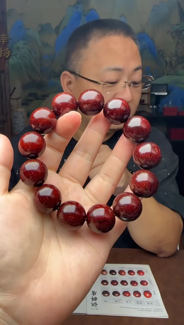 手串/手链小叶紫檀1.8*13颗带金星原汁原味老料