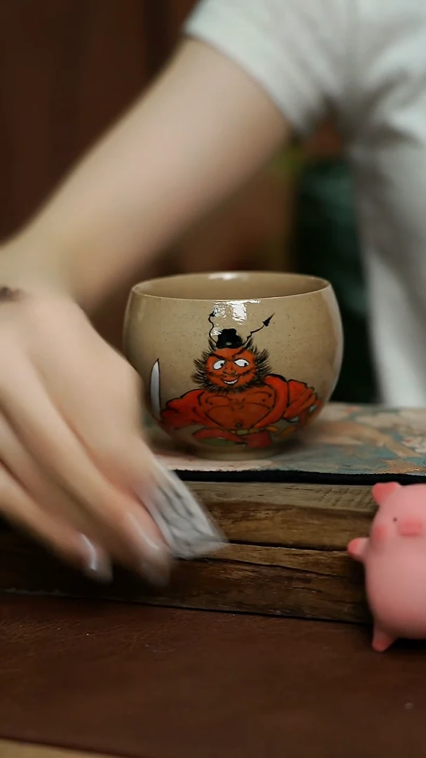 钟馗 福禄手握杯