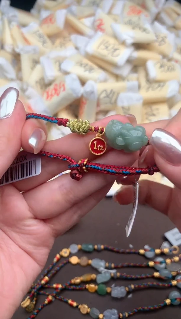 【闪购商品】翡翠手绳银S925镶嵌一