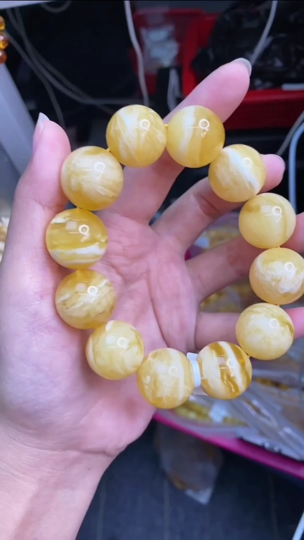 未镶嵌琥珀裸石5/5-GM-#94蜜蜡单珠
