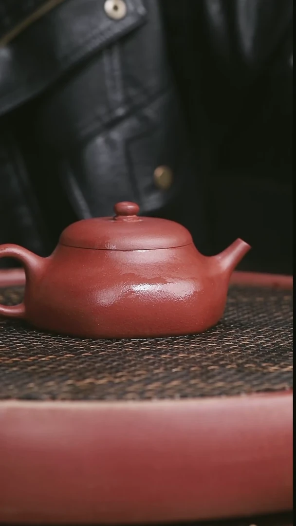 茶壶紫砂3号红皮龙六方静乐220CC