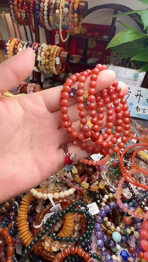 未镶嵌手链南红玛瑙乐*（一物一件）004678