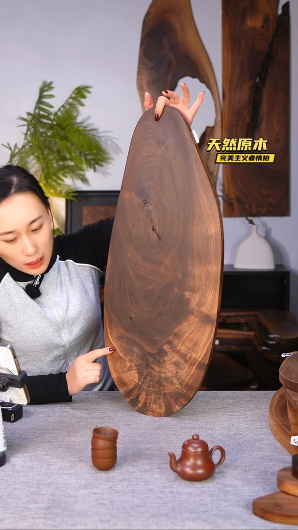 木北美黑胡桃原木.干裂疤结不属于商品质量问题完美主义者慎拍