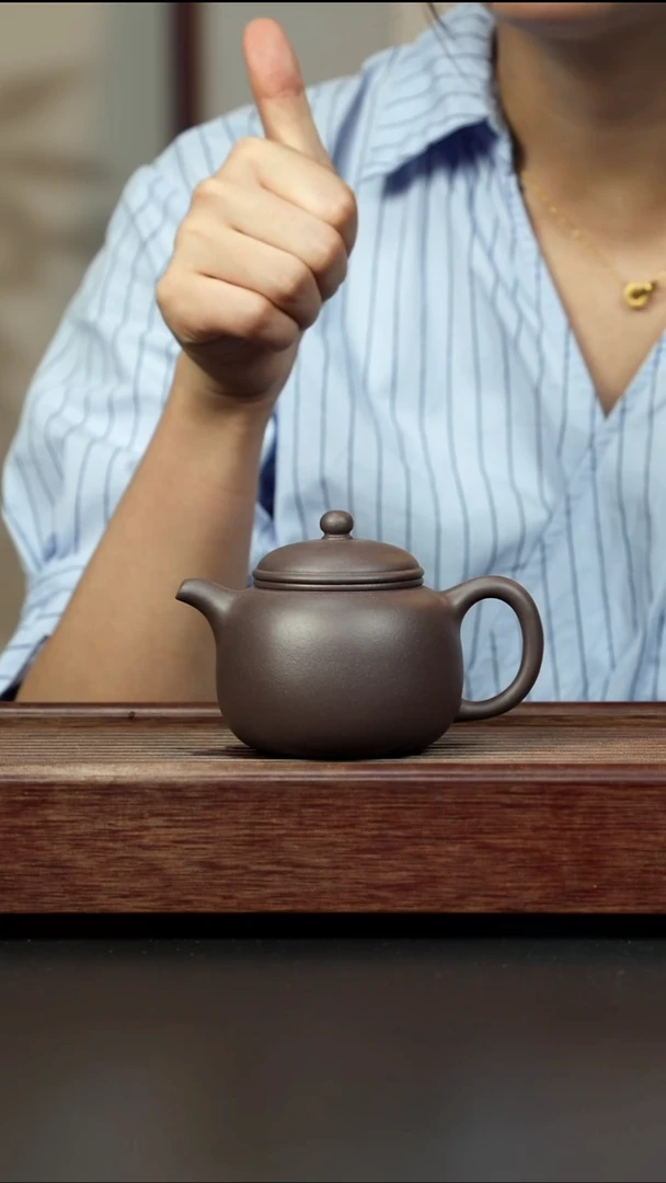 紫砂茶壶天青 匏樽 全手