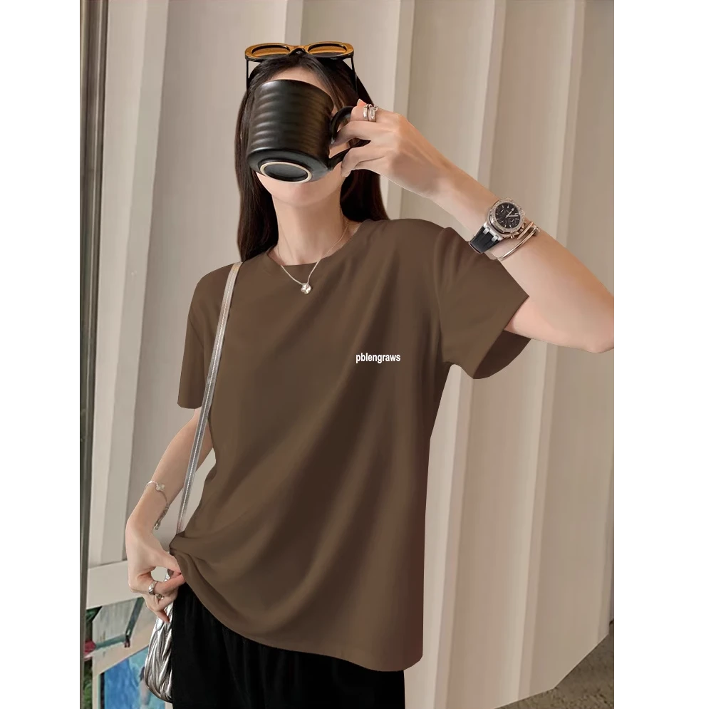 2025早春新款打底衫内搭上衣磨毛短袖正肩加厚半袖女冬季洋气时尚