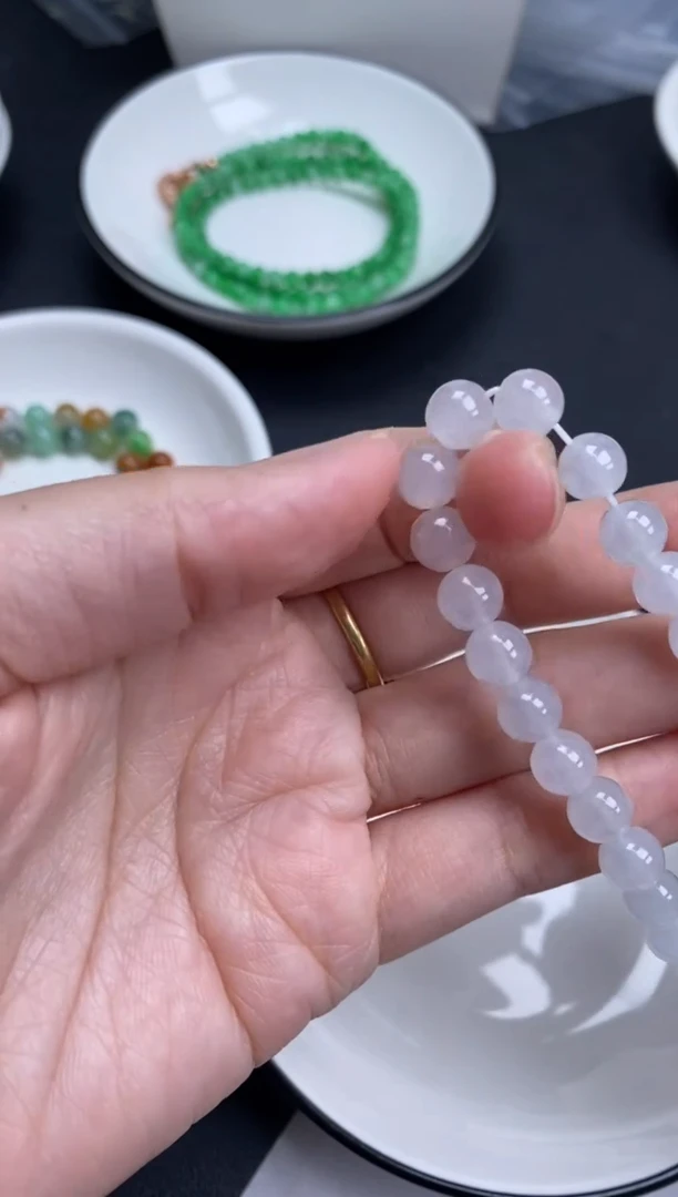 颈饰未镶嵌翡翠草****1雪欣散珠定制diy