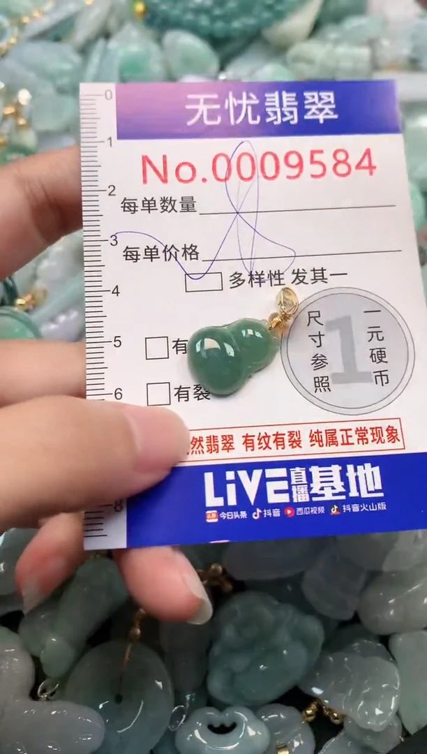 颈饰未镶嵌翡翠9584