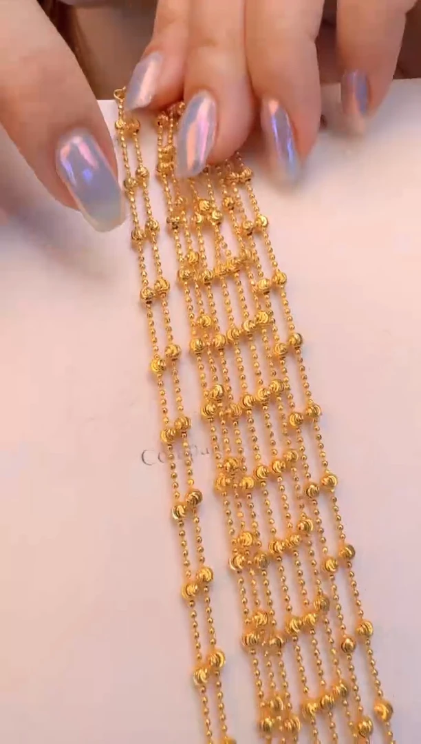 45cm固定不可调节切面幻影隔珠链3.20g（多样性发货）